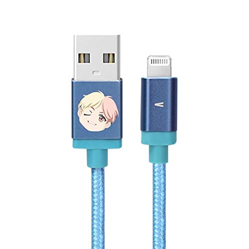 BTS Tiny TAN MFi Certified USB Charging Cable for i Phone 15/Pro/Pro Max/i Pad – Fast, Durable, and Stylish K-Pop Accessory for A.R.M.Y Fans
