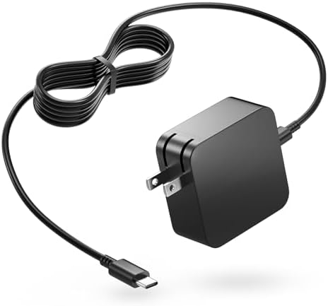 High-Power 100 W USB-C Laptop Charger with Foldable Plug and Dual USB Ports – Fast Charging for HP Spectre, Chromebook, and More – Compact, Travel-Friendly Design with Advanced Safety Features – Ideal for Business Professionals and Students