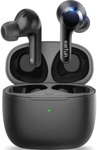 Elevate Your Audio Journey with Ear Fun Air True Wireless Earbuds – Bluetooth 5.0 Technology, 4 Microphones for Crystal-Clear Calls, IPX7 Waterproof Sweatshield for Active Lifestyles, Volume Control for Custom Sound, Fast USB-C & Wireless Charging, Deep Bass Sound Experience, 35 Hours of Playtime in Sleek White – Perfect for Music Lovers & Fitness Enthusiasts