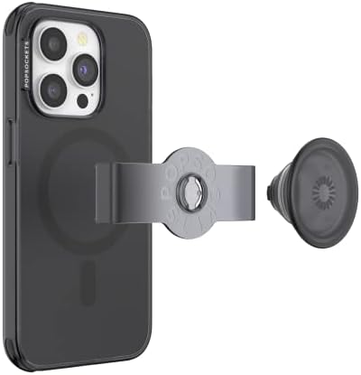 Pop Sockets i Phone 14 Pro Case with Integrated Slidable Grip & Kickstand – Pink Opalescent – Ultimate Wireless Charging Compatibility, 10 ft Drop Protection, and Easy Mag Safe Integration for Enhanced Mobile Experience