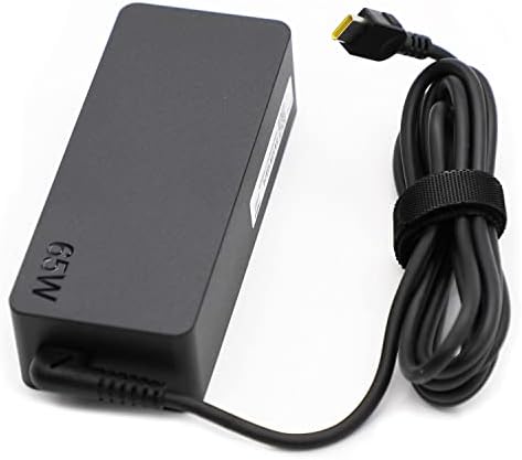 Lenovo 65 W USB Type C Laptop Charger – High-Speed AC Power Adapter for Think Pad T14, T15, E14, E15, X1 Carbon & More – Universal Compatibility with Multiple Voltage Outputs for Optimal Performance and Reliability