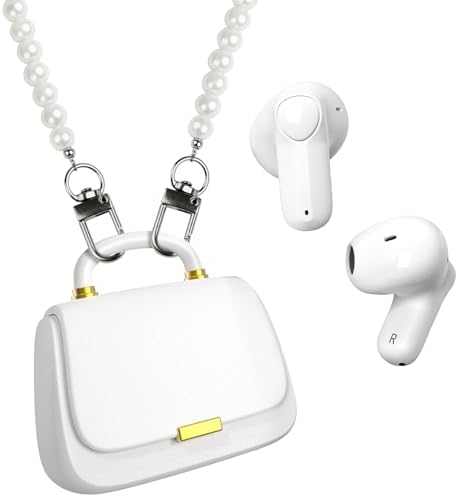 Elevate Your Audio Experience with ANCwear Bluetooth 5.3 True Wireless Earbuds – High-Fidelity 13 mm Drivers for Audiophiles, Chic Mini Handbag Charging Case, 22-Hour Playtime in Elegant Classic Pink – Ideal for Professionals and Music Enthusiasts On the Move