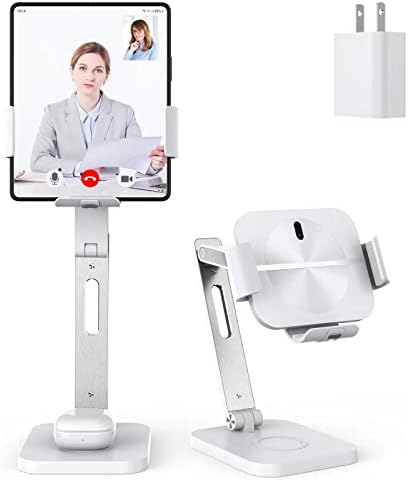 Dual-Function Wireless Charging Station for Samsung Z Fold Series & Galaxy Buds – Premium Aluminium Alloy Fast Charger with 20 W Adapter, Efficient 3-Coil Design for Seamless Charging Experience, Perfect for Home, Office, or Travel