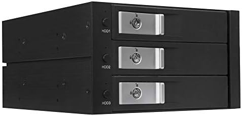 Kingwin Universal Hot Swap Mobile Rack for 2.5” & 3.5” SSD/HDD – Effortless Internal Tray-Less SATA Hard Drive Backplane Enclosure with 6 Gbps Support for SATA I/II/III & SAS I/II – Ultimate Flexibility and Enhanced Data Transfer Speed for Efficient Storage Management