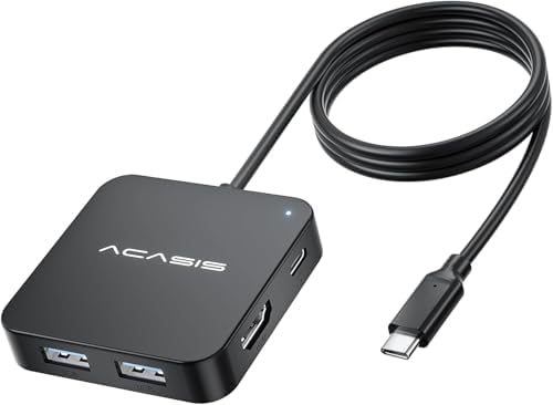Revolutionize Your Workspace with the 4 FT USB C Hub – 10 Gbps Multiport Adapter Featuring 4 K HDMI Output and 100 W Power Delivery for Mac Book, Dell, Lenovo & i Pad Pro – Ultimate Connectivity with Versatile USB A3.1 Ports for Fast Data Transfers and Seamless Device Integration