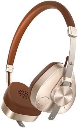 Experience the Fusion of Vintage Aesthetics and Cutting-Edge Technology with One Odio F4 Retro Wireless On-Ear Headphones – Exceptional Hi-Res Audio, Dual Bluetooth 5.4 for Effortless Connectivity, 50 Hours of Playtime, Ultra-Lightweight Design at Just 0.25 lb, and Integrated Microphone for Smooth Communication. Elevate Your Listening Experience with Distinctive Maillard Style and Unparalleled Sound Quality, Perfect for Music Enthusiasts and Casual Listeners Alike. Enjoy Seamless Wireless Freedom Without Sacrificing Audio Fidelity While Indulging in Nostalgic Elegance That Makes Every Moment Memorable. Ideal for Extended Use with Comfort in Mind, These Headphones Are a Must-Have for Those Seeking Both Style and Performance in Their Audio Gear.
