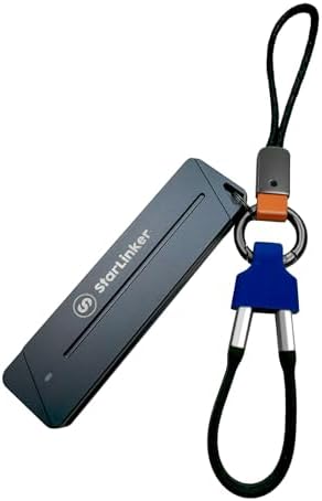 Ultra-Fast M.2 NVME & SATA SSD Enclosure – 10 Gbps USB 3.2 Gen2 USB-C Connector for High-Speed Data Transfer, Compatible with M Key & B+M Key SSDs (2280/2230/2242/2260) – Portable, Plug-and-Play Design for Effortless File Management and Enhanced Performance