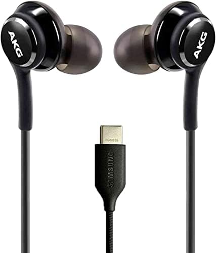 Urban X 2021 Type-C Stereo Headphones for Cat S62 Pro – Premium Hi-Fi Audio Experience, Sweat-Resistant Earbuds with Tangle-Free Braided Cable and Integrated Microphone – USB-C Connectivity for Enhanced Comfort and Versatility