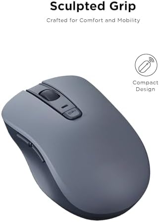 Lenovo WL150 Wireless Mouse – Ergonomic Ambidextrous Design with 1,000 DPI Precision for Ultimate Comfort and Efficiency – 2.4 G Nano USB-A Receiver for Uninterrupted Connectivity – Compact, Portable, and Ideal for Travel, Perfect for Both Home and Office Use