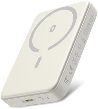 Compact Magnetic Power Bank 10,000 m Ah – Versatile Wireless & USB-C PD 20 W Fast Charger for i Phone 16/15/14 Series – Lightweight, Travel-Friendly Design with Advanced Safety Features for Stress-Free Charging All Day