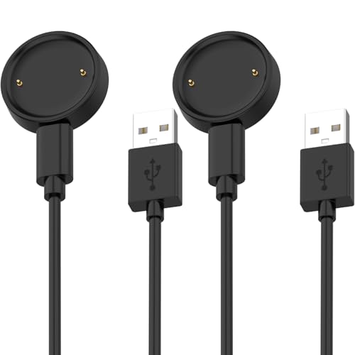 Amazfit Bip 6 & Active 2 Magnetic Charging Dock – 3.3 ft USB-C Power Cable for Rapid Smartwatch Charging, Travel-Friendly Design, Enhanced Durability & Compatibility for Active Lifestyles