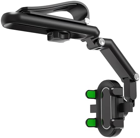 Revolutionize Your Driving with the Ivieicip 360-Degree Rotatable Rearview Mirror Smartphone Holder – Universal Fit for Safe Navigation and Effortless Hands-Free Communication, Perfect for All Smartphone Models