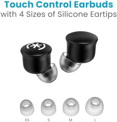Speck Gemtones Wireless Earbuds – Bluetooth 5.3 Headphones with 28 Hours of Battery Life, USB-C Charging & Custom EQ App for i Phone & Android Users – Stylish White Album Design with Two-Year Warranty for Ultimate Audio Experience