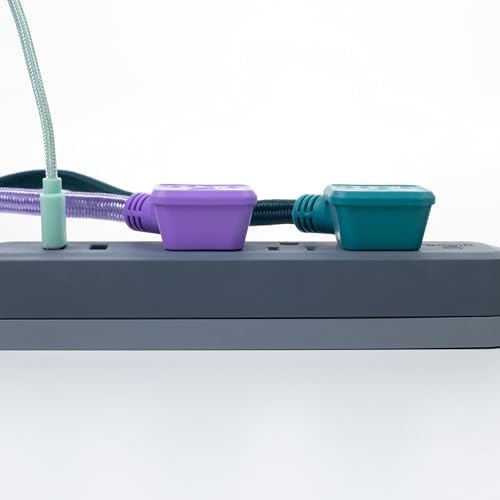 Globe Electric Designer Series 3-Outlet Power Strip in Chic Rose Finish – Stylish Surge Protector with Enhanced Compatibility and Fast Charging for Modern Homes and Offices