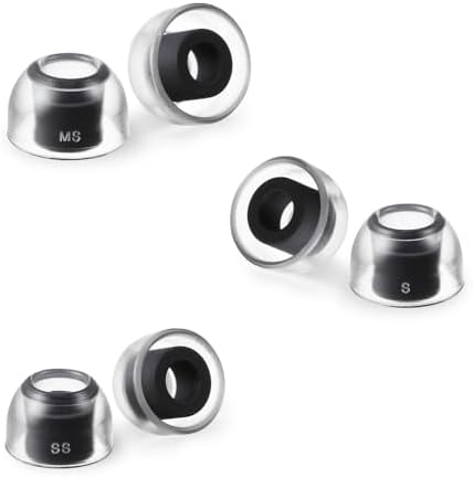Upgrade Your Listening Experience with AZLA Sedna Earfit Crystal Tips for Galaxy Buds 2 Pro – Smoky Black – Customizable Noise-Canceling Earbud Tips (M/ML/L) for Ultimate Comfort and Superior Sound Isolation – Precision Fit for Enhanced Audio Clarity and Longevity