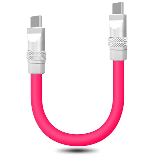 Ultra-Compact 240 W USB C Charging Cable – Sleek 4-Inch Power Bank Connector for i Phone 15/16 & Samsung Galaxy – Durable Tangle-Free Design for Effortless Portability – Essential Travel Accessory for Fast On-the-Go Charging Needs