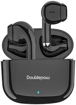 LP40 Pro Wireless Earbuds – Premium Bluetooth 5.3 Sports Headphones with Advanced Dual Noise Cancellation & Ultra-Low Latency, Perfect for Runners, Cyclists, and Fitness Aficionados – Ergonomic Comfort Fit in Stylish Black for Uninterrupted Audio Enjoyment