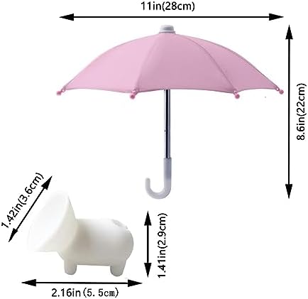 Ultimate Phone Umbrella Suction Cup Stand – Anti-Glare Sunshade Holder for Outdoor Navigation, Stylish Shield for Smartphones (Set of 3) – Enhance Visibility and Protect Your Device from Sunlight