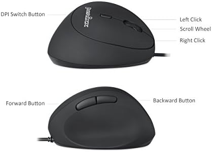 Discover Unmatched Comfort with the Perixx PERIMICE-819 B Bluetooth Vertical Mouse – Ergonomic Wireless Design for Right-Handed Users – Multi-Device Connectivity for Seamless Switching – Silent-Click Technology for a Quieter Workspace – Compact and Portable for On-the-Go Productivity – Ideal for Enhanced Wrist Health and Long Hours of Use – Perfect Companion for Home or Office – Compatible with Various Operating Systems.