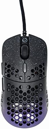 Gwolves Hati HTS Ultralight Honeycomb Wired Gaming Mouse – 48 g Precision with 16,000 DPI Sensor, Low Latency, Anti-Interference, 6 Customizable Buttons, On-Board Memory for PC/Mac/Laptop – Stardust Golden Small Edition for Maximum Speed and Comfort