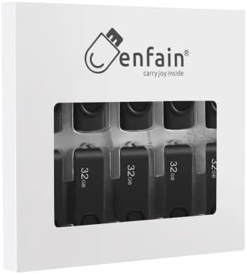 Enfain 10-Pack Red USB Flash Drives 16 GB – High-Speed USB 2.0 Memory Sticks with LED Indicator & 12 Labels for Easy Organization – Reliable & Portable Data Storage Solution for Professionals and Students