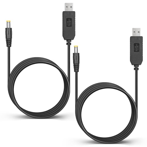 Anina 2 PCS Premium Power Cord for UPFOX Handheld Vacuum – USB to DC Fast Charging Cable with LED Status Indicator, 3.3 ft Length, High-Conductivity Pure Copper for Optimal Performance – Essential Accessory for Effortless Cleaning and Quick Recharges Across All UPFOX Models