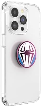 Mag Safe-Compatible Spiderman Enamel Ghost Spider Suit Pop Socket – Ultimate Hands-Free Kickstand & Wireless Charging Grip for Mobile Convenience and Style