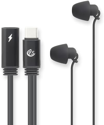 USB C Sleep Headphones for i Phone 15 Pro Max & Samsung Galaxy – Ergonomic Wired Earbuds with Superior Sound Quality, Tangle-Free Cord, and Hands-Free Microphone for Blissful Overnight Relaxation and Comfort