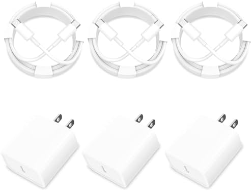 Rombica 20 W USB-C Fast Charging Adapter Duo for i Phone 16 Series – MFi Certified Dual Wall Charger with 6 FT Type-C Cables for Maximum Efficiency and Portability – Perfect for Home and On-the-Go Power Solutions