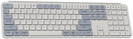 Keychron B6 Pro Ultra-Slim Wireless Keyboard – Triple-Mode Connectivity with Bluetooth 5.2, Lightweight Quiet Keys, Full Numeric Keypad for Enhanced Productivity on Mac & Windows – Sleek Space Gray Design for Modern Workspaces