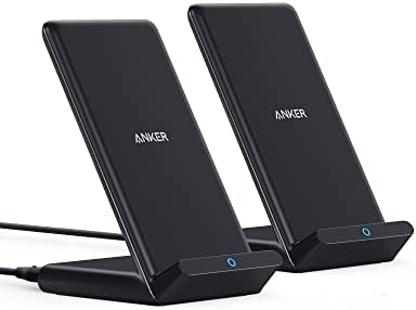 Anker 2-Pack 313 Qi-Certified Wireless Charging Stand – Fast Charge Your i Phone 16/15/14/13 & Galaxy S23/S22/S21 with Dual Device Convenience – Sleek, Non-Slip Design for Home or Office – Experience Hassle-Free Power Management with Reliable Performance and Cordless Freedom – Elevate Your Charging Setup Today