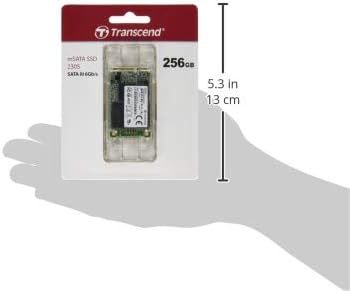 Transcend 256 GB m SATA SSD – Ultra-Fast Internal Solid State Drive with 530 MB/s Read Speed for Seamless Performance in Ultrabooks, Desktops, and Tablets – Advanced 3 D TLC NAND with DRAM Cache and LDPC Error Correction for Maximum Reliability and Efficiency