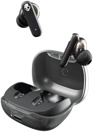 Skullcandy Smokin’ Buds Wireless Earbuds – Premium Bluetooth Headphones with Enhanced Noise Isolation, 20-Hour Playtime, IPX4 Sweat-Resistant Design – Ideal for Fitness Enthusiasts and Seamless Hands-Free Communication on i Phone & Android Devices