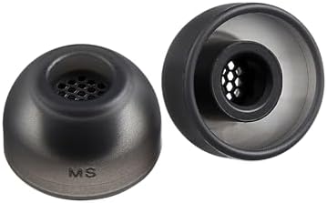 Enhance Your Audio Experience with AZLA Sedna Earfit MAX TWS Earbud Tips (S/MS/M) – Premium Noise-Canceling Silicone Eartips in Dark Gray for Ultimate Comfort and Sound Isolation, Perfectly Compatible with Sony, Samsung, and Sennheiser Wireless Headphones