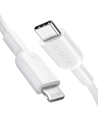 Anker 6 ft USB C to Lightning Cable – MFi Certified Fast Charging Cable for i Phone 13 Pro, 12 Pro Max & Air Pods Pro – Durable Design with Power Delivery Support – Tangle-Free Connectivity for Effortless Use