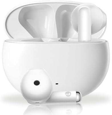 Revolutionary Bluetooth 5.3 Wireless Earbuds with Hi-Fi Stereo Sound, Advanced Noise Cancelling Mic, IPX7 Waterproof Rating, and All-Day Battery Life – Perfect for Music Lovers and Professionals on i Phone & Android Devices