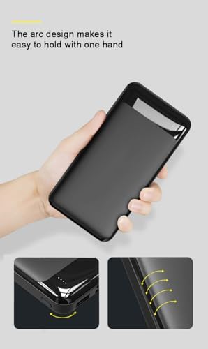Ultra Slim 10000 m Ah Dual USB Fast Charging Power Bank for Android & i OS Devices – Compact, High-Capacity Portable Charger with Enhanced Compatibility for On-the-Go Power Solutions