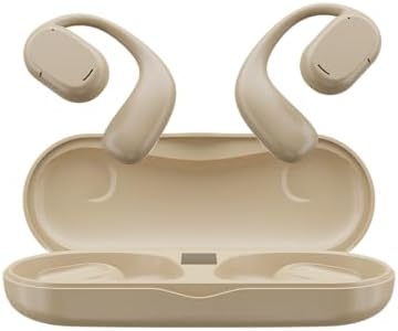 Revolutionary Open Ear Bone Conduction Headphones – Bluetooth V5.3 Wireless Waterproof Fitness Earphones with Fingerprint Touch Control for Active Lifestyle and Enhanced Surrounding Awareness (White) – Unmatched Comfort & Durability for Running, Cycling, and Workouts