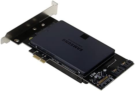 Upgrade Your PC’s Performance with the SEDNA PCIe Dual 2.5-Inch SSD/HDD Adapter – Seamless Storage Expansion with Built-In Power Circuit and Space-Saving Design for Gamers and Content Creators