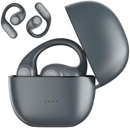 Open Ear Bone Conduction Wireless Earbuds – Bluetooth 5.4 Lightweight Sports Headphones for Active Lifestyles – Experience Superior Sound Clarity and Uninterrupted Awareness During Outdoor Adventures – Ergonomically Designed for Comfort and All-Day Use – Perfect for Fitness Enthusiasts and Urban Commuters Prioritizing Quality Audio and Environmental Safety
