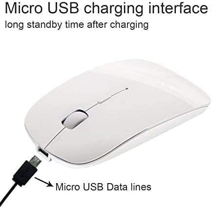 Sleek Bluetooth Wireless Mouse for Mac & PC – Rechargeable, Silent Click Design for Ultimate Productivity & Travel Convenience – Ergonomic Mini Mouse for Mac Book Air, Pro, i Pad, HP and More (Gray)