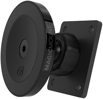 Scosche Heavy Duty Magnetic Phone and Tablet Mount for Cars – Ultra Strong Mag Safe Holder with AMPS Compatibility for Pro Clip Mount Bases – Secure, Sleek, and Effortless Device Access for Safe Driving