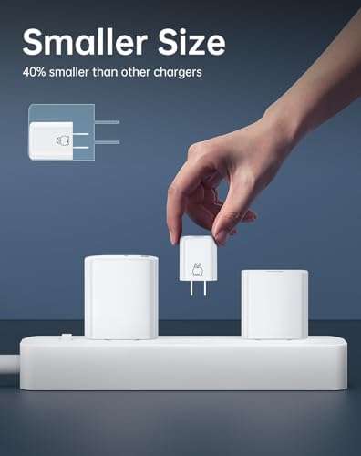 Advanced 35 W Dual-Port USB-C Fast Charger – Compact OWLA Ga N Power Adapter for i Phone 16/15/14/13, Galaxy S24/S23/Note 20, and Pixel 8 Pro – Smart PPS Technology for Superior Charging Efficiency and Device Flexibility