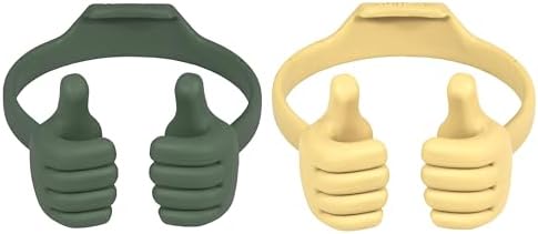 HONSKY 3361942 Thumbs Up Adjustable TPU Mobile Stand – Versatile Multi-Angle Holder for Phones & Tablets – Chic Blue & Black Design – Perfect for Hands-Free Viewing at Home or Office – Lightweight, Durable, and Effortless to Transport