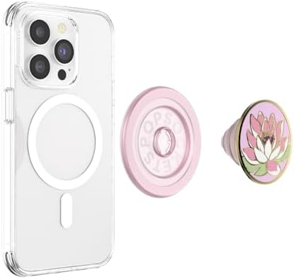 Mag Safe-Compatible Pop Socket Phone Grip – Unique Horchata Design with Versatile Adapter Ring for Effortless Wireless Charging and One-Handed Use – Stylish and Secure Mobile Accessory for Enhanced Everyday Convenience