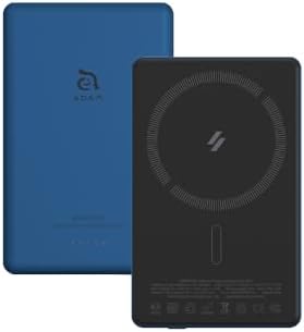 ADAM ELEMENTS Gravity C5 Magnetic Wireless Power Bank – Ultra-Fast Charging for i Phone 12-16 & Air Pods – Sleek Red Design, Effortless Magnetic Alignment, Lightweight & Portable Charging Solution for On-the-Go Users