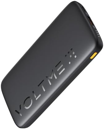 VOLTME 10000 m Ah Slim Power Bank – Ultra-Fast USB-C Portable Charger for i Phone, Samsung & i Pad – Dual Output Battery Pack for Travel, Camping & Outdoor Adventures – Lightweight Design with Smart Safety Features – Quick Charge for All Your Devices