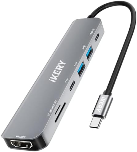 Elevate Your Workstation with the IKERY 11-in-1 USB C Hub – Unleash 4 K HDMI, 1080 P VGA, 100 W Power Delivery, and High-Speed RJ45 Ethernet for Seamless Connectivity – Perfect Laptop Companion for Professionals and Creatives Seeking Efficiency and Versatility in One Sleek Design