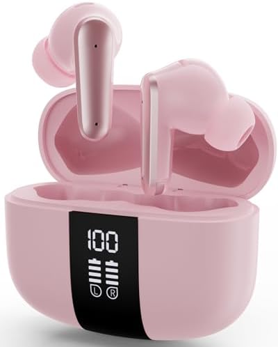 Revolutionary Wireless Earbuds with Superior Deep Bass & Pristine Clarity – Cutting-Edge Bluetooth 5.4 for Seamless Connectivity – 10-Year Longevity & ENC Noise Cancellation for Distinctive Call Clarity – Ergonomic Memory Foam Tips for Ultimate Comfort – IPX6 Waterproof Rating Perfect for Active Lifestyles – Experience Unmatched Audio Performance and Style in Every Beat