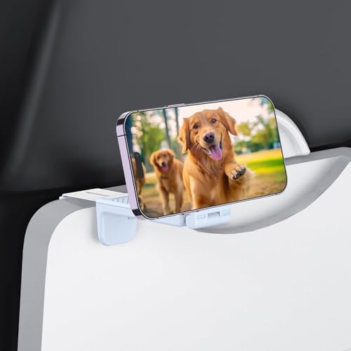PROfezzion Magnetic Airplane Phone Holder for Mag Safe iPhone 16 15 14 13 12 & All Phone, 360°Rotation Travel Must Have Handsfree Phone Mount for Desk/Tray Table Travel Accessory – Enhanced Compatibility and Speed